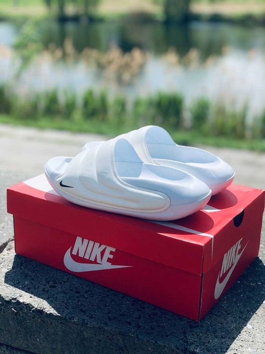 Кожаные мужские шлепанцы Найк для дома улицы двора сауна бассейн Найк