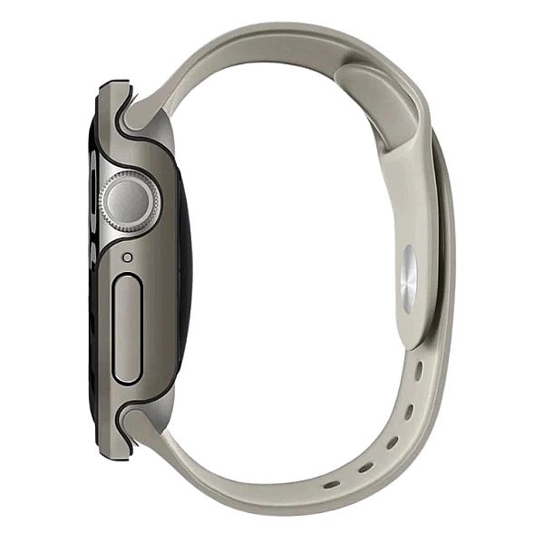 Etui UNIQ Valencia na Apple Watch 10/46 mm - srebrne