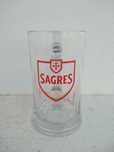 Canecas de vidro da cerveja Portuguesa Sagres