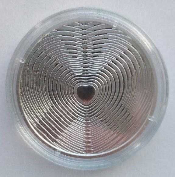 Монета Кохання 10 гривень 2024 срібло позолота
