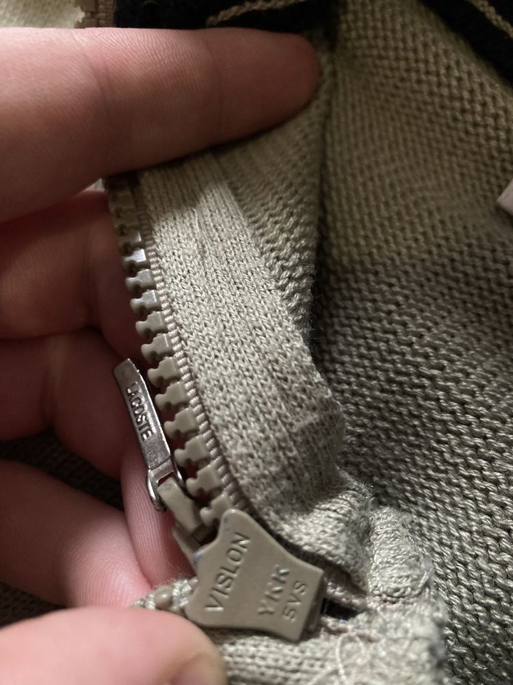 Вязаний Вінтажний Светр 1/3 zip Lacoste size 5