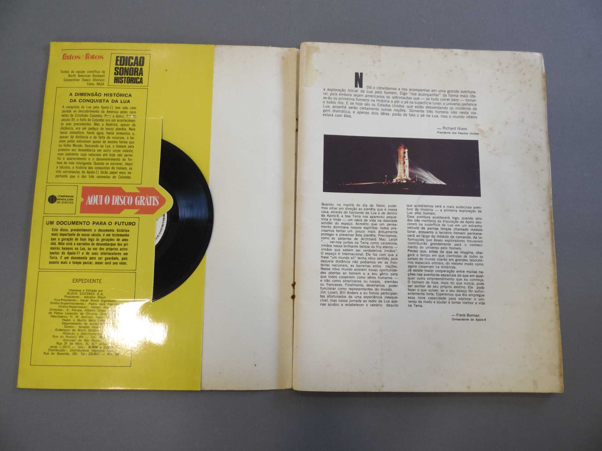 Revista Fatos e Fotos - O Homem na Lua