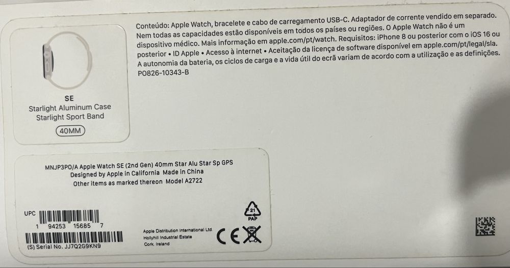Apple Watch SE ( 2.º Geração)