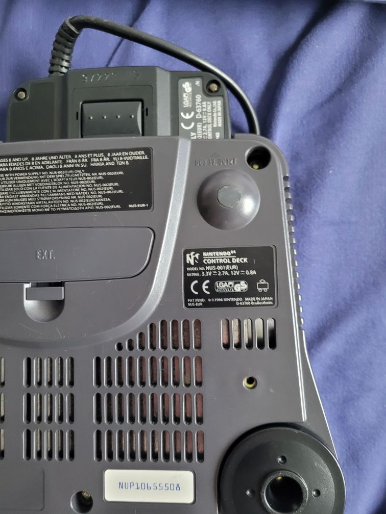 Konsola nintendo 64 gry 5 sztuk kolekcjonerskie ,sprawna, kompletna