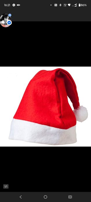 Czapka na mikołajki Czapka mikołaja