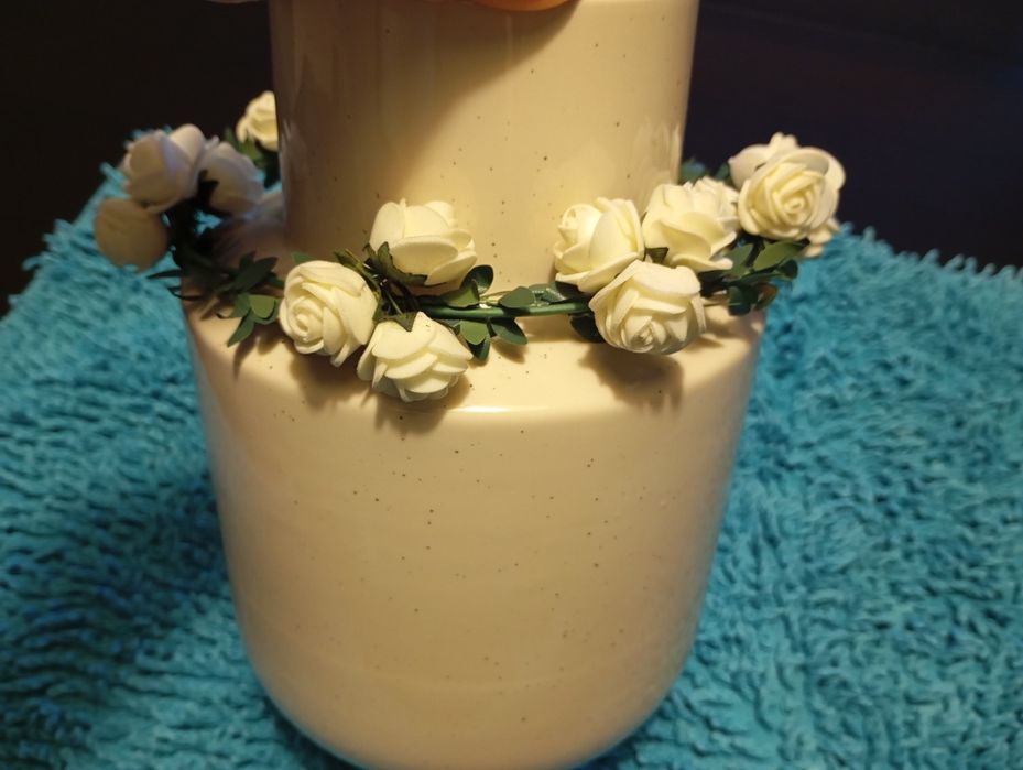 Coroa de flores para cabelo
