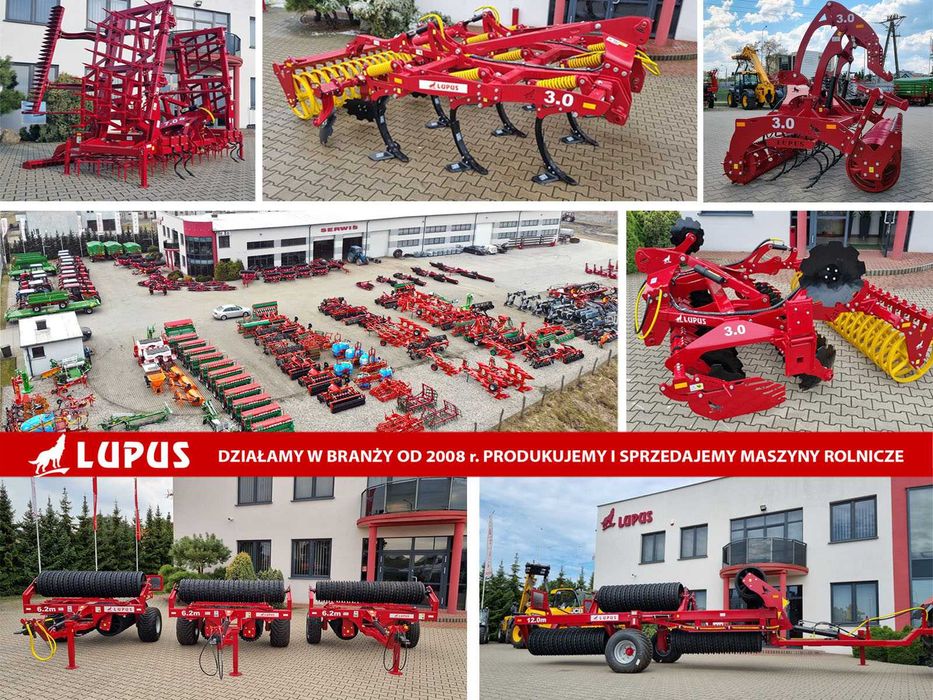 Agregat do uprawy bezorkowej 3m bezorkowiec Agro-masz Rolex Lupus