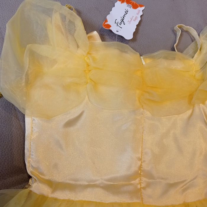 Sukienka strój karnawałowy przebranie księżniczka Bella r.110-116