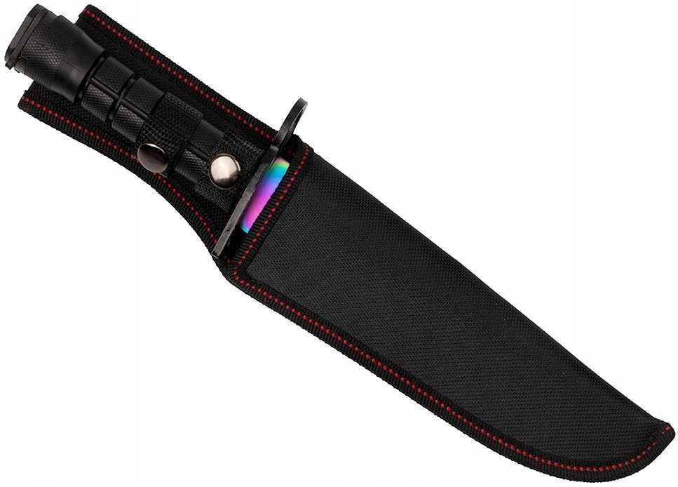 NÓŻ Wojskowy Taktyczny bojowy BAGNET M9 RAINBOW FADE + KABURA ND251b