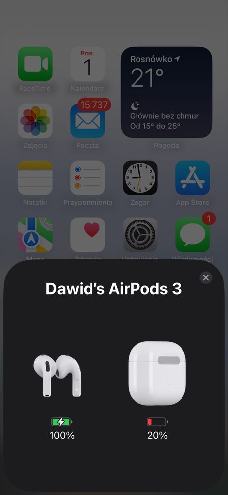 Apple Airpods 3 generacji