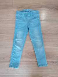 Spodnie jeansy legginsy F&F r 6-7 l. 122-128 cm