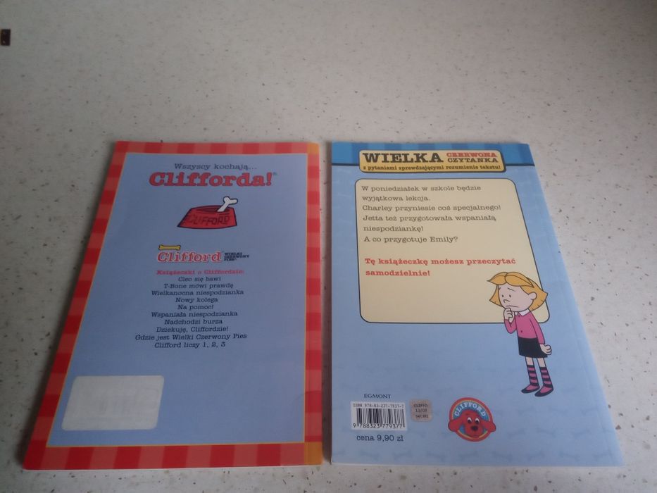 Zestaw książek dla dzieci clifford