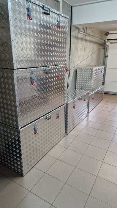 Skrzynia Narzędziowa Aluminiowa Ryflowana PRO