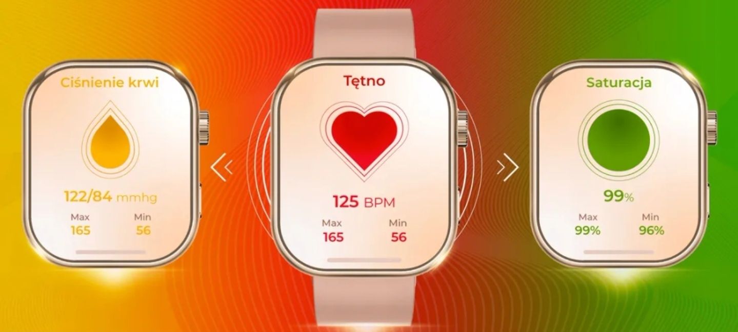 smartwatch zegarek damski z funkcją rozmowy sportzdrowie glukoza