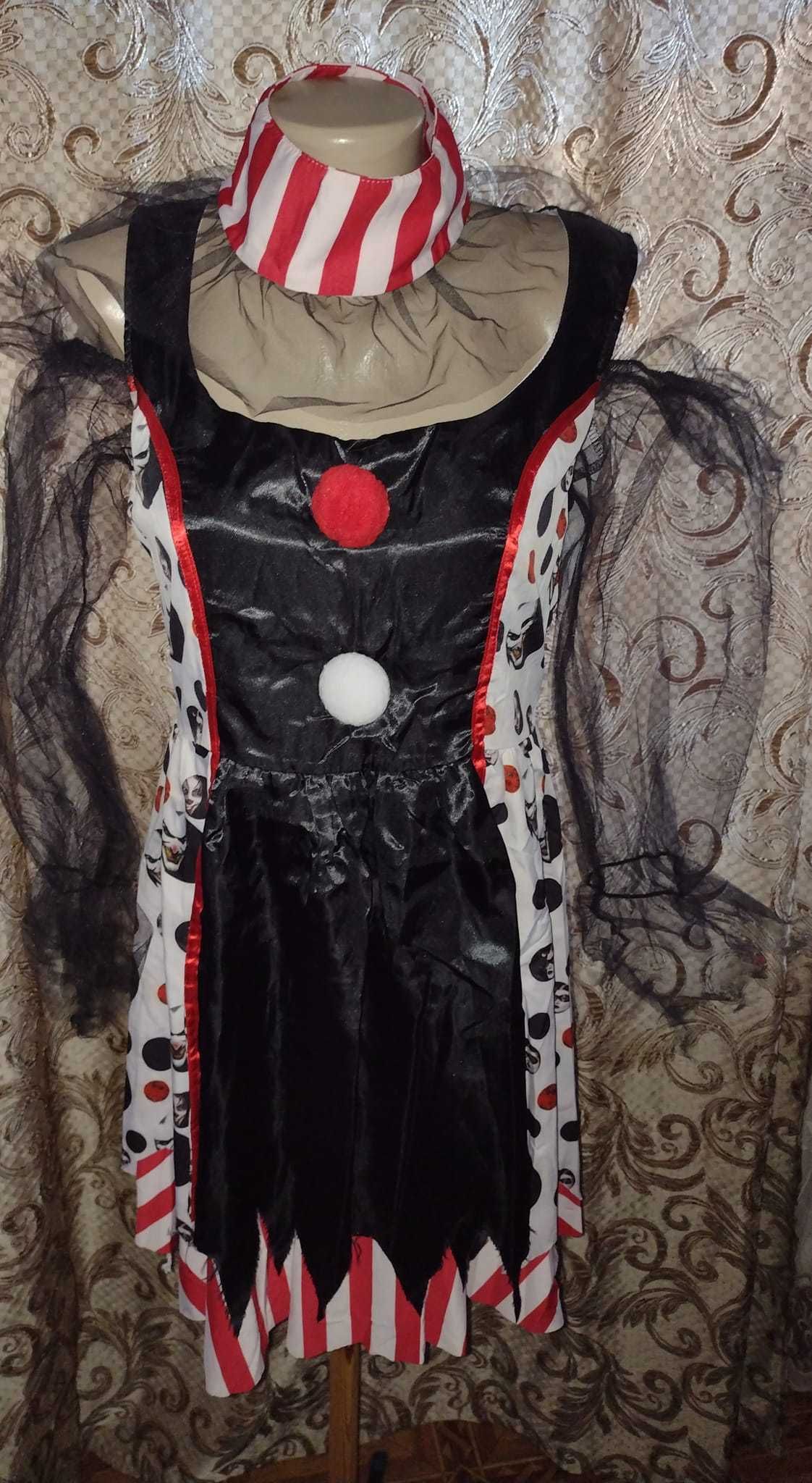 карнавальна сукня костюм на хэллоувин клоуна на Хелловін джокера