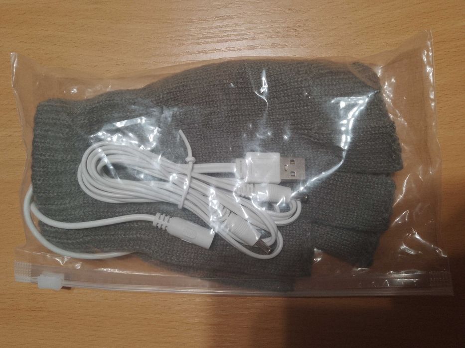 Рукавиці з електропідігрівом через USB від PowerBank