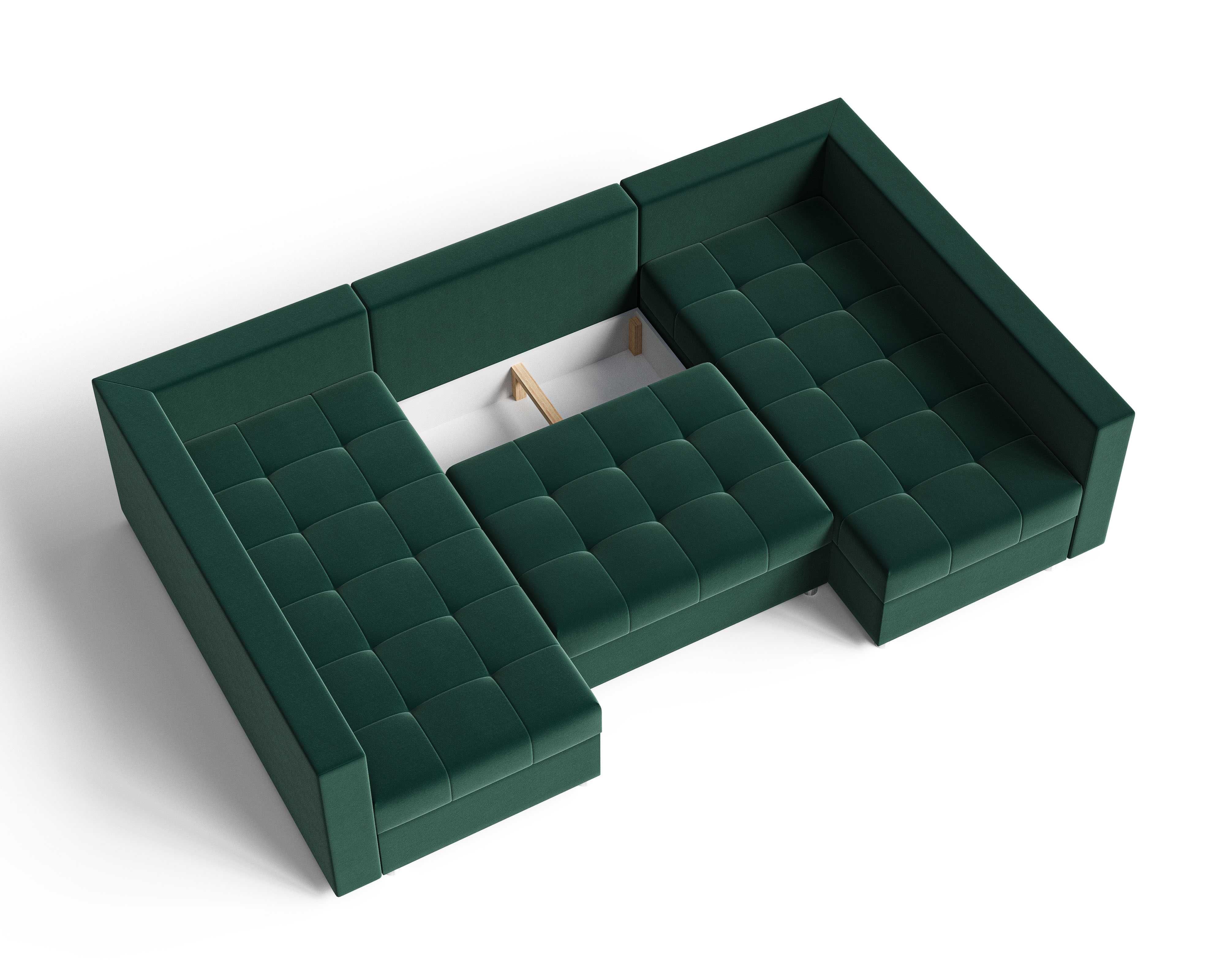 Narożnik kanapa sofa PRINCE funkcja spania rozkładany+ pufa -Transport