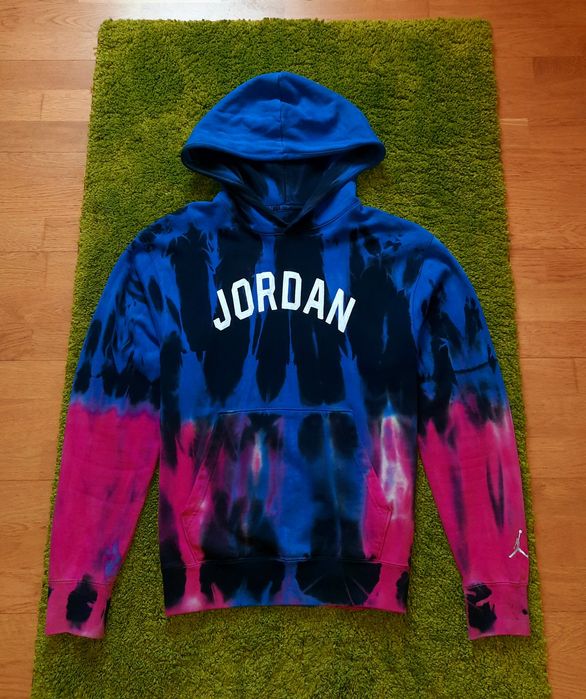 Худи Air Jordan Tie Dye кофта толстовка Tech Fleece тай дай