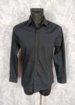 Koszula F&F 38 Slim Fit Czarna w Białe Kropki