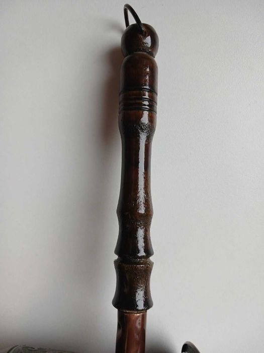 Турка джезва СлавМідь мідна Візерунок 330 мл коричнева