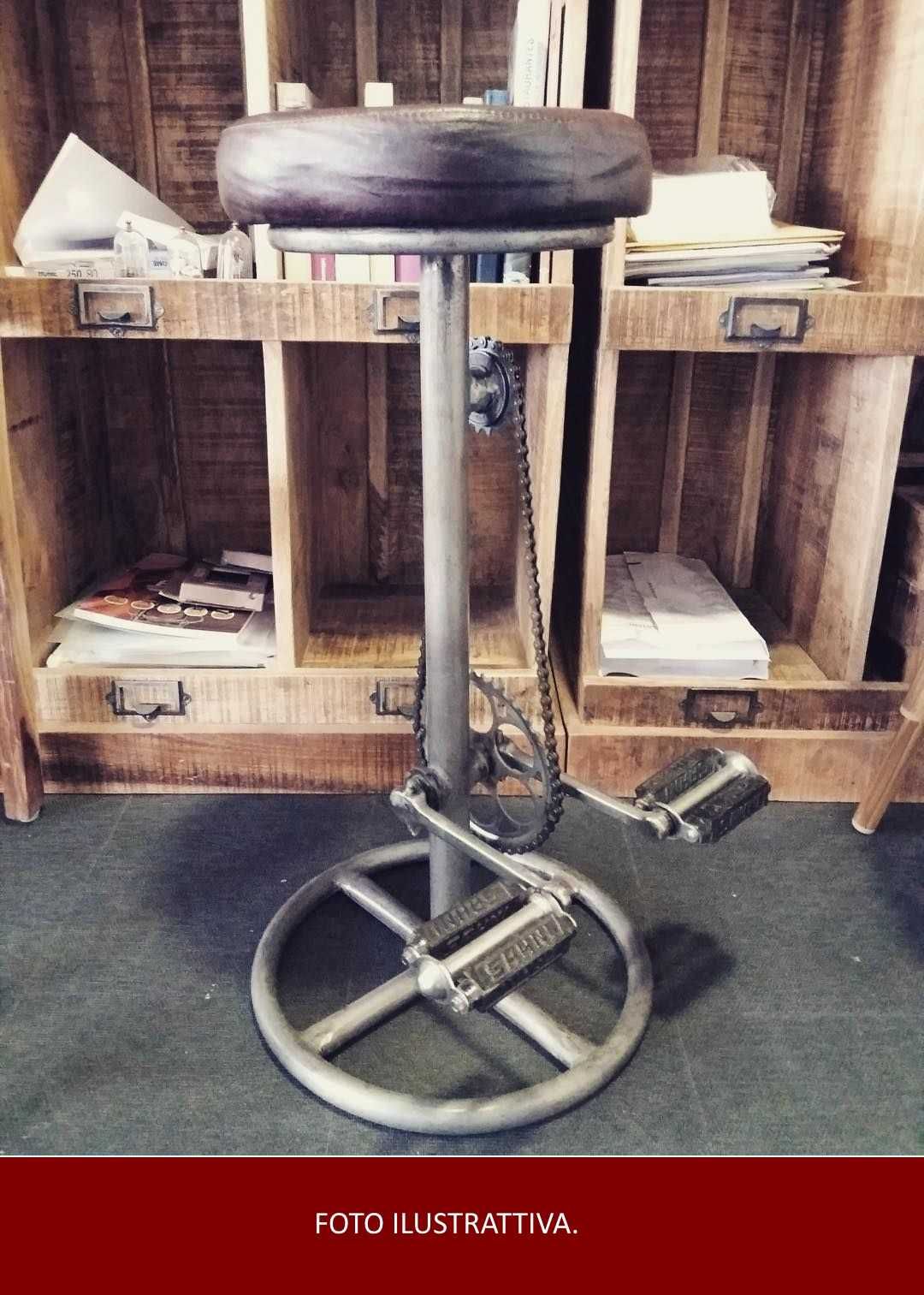 Banco Alto Industrial tipo Bicicleta