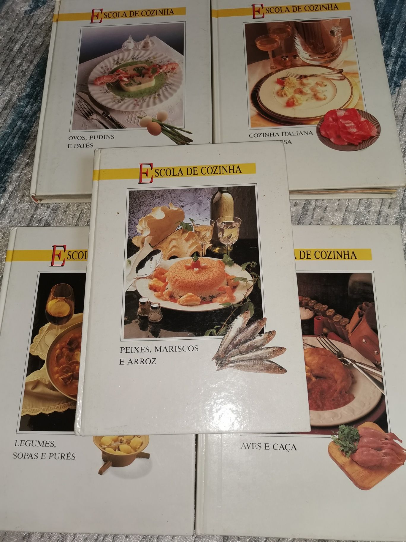 5 Livros escola de cozinha 1992