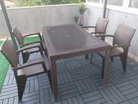 Mesa + cadeiras  jardim