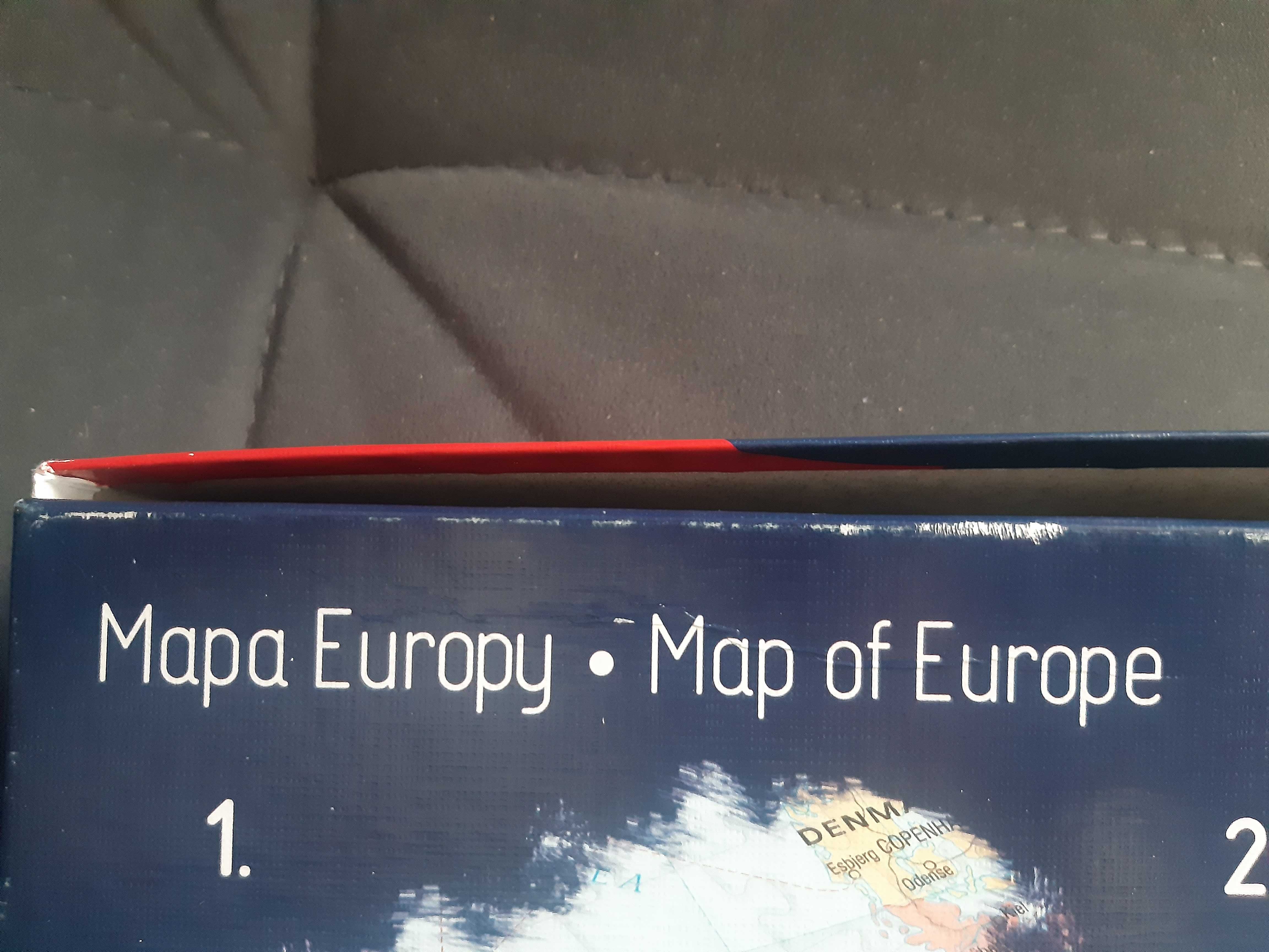 Puzzle ze zdrapką - Mapa Europy - 500