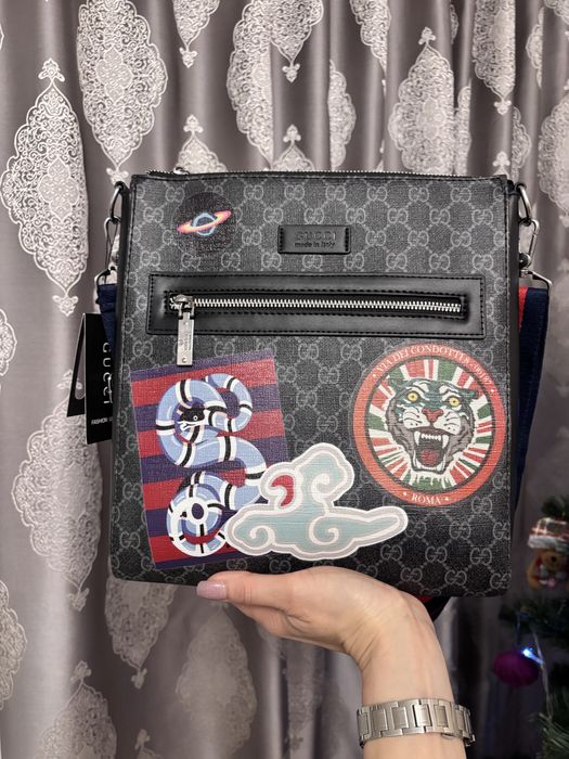 Сумка барсетка серез плече гучі гучи Gucci чоловіча