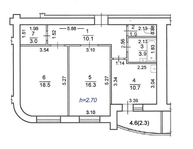 2-кімнатна квартира в ЖК "Чайка", ВІД ВЛАСНИКА