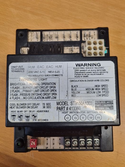 Sterownik kotła nadmuchowego ST9150A1003 Honeywell