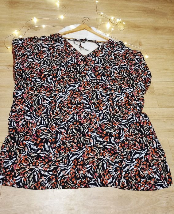 Panterkowa modna tunika sukienka damska plus size XL bawełna cotton