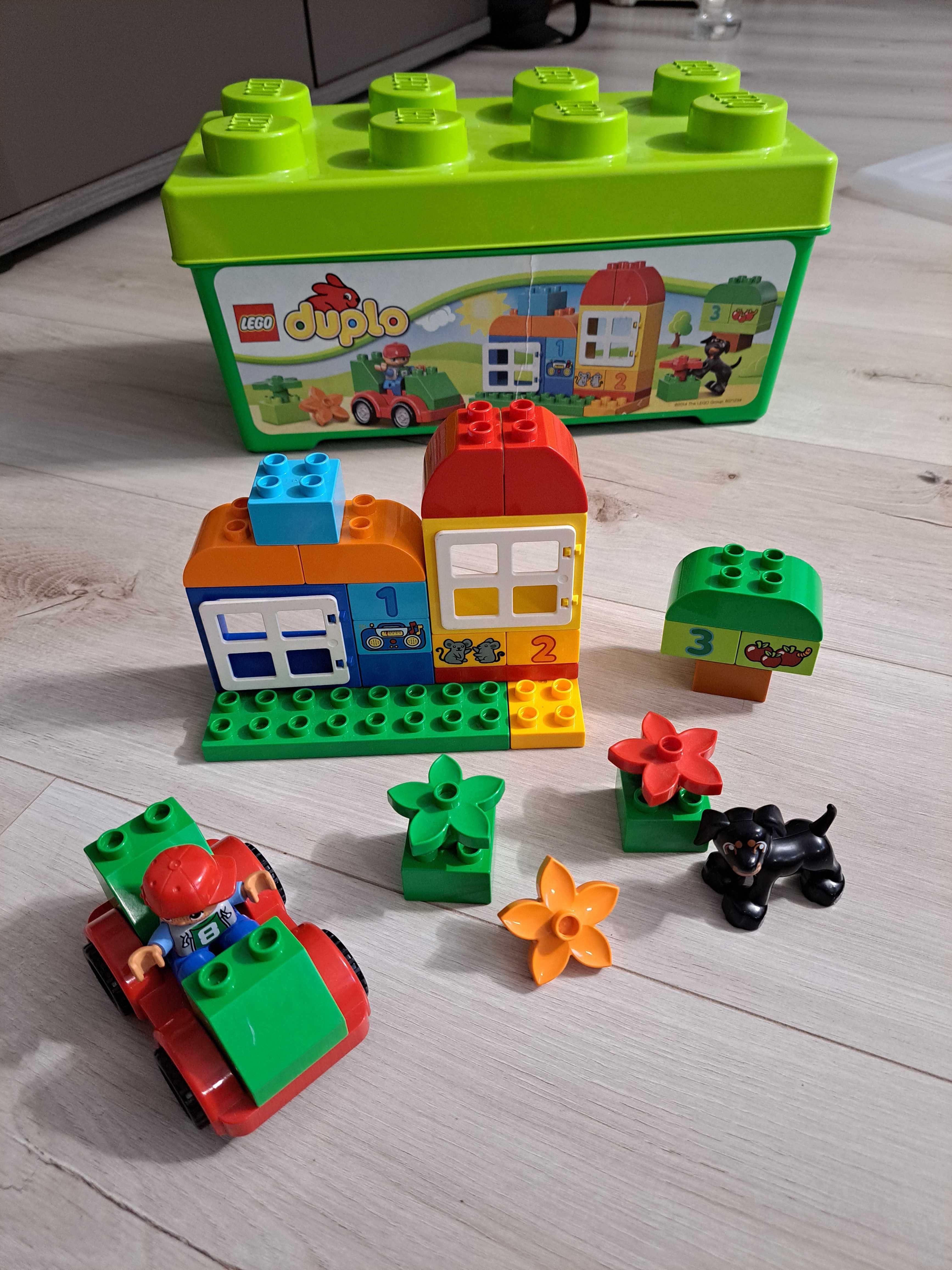 Lego DUPLO 90 klocków Zestaw uniwersalny + Pomoc drogowa + Papugi