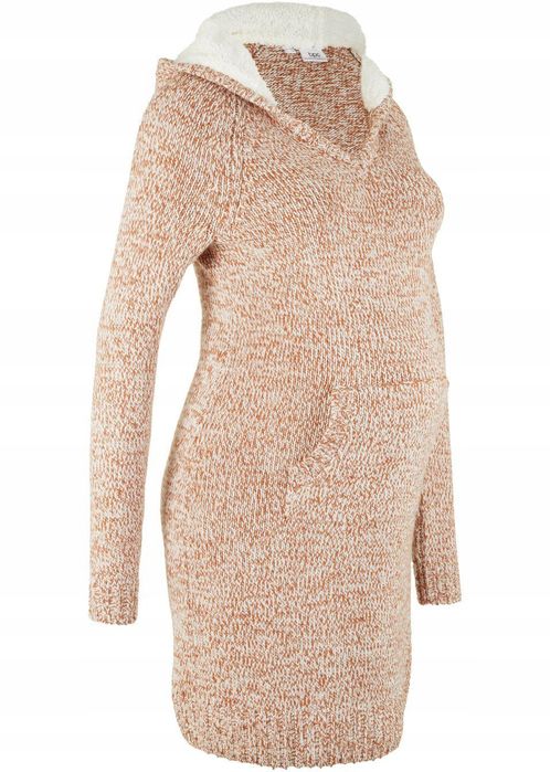 B.P.C dzianinowa ciążowa sukienka kaptur 48/50.