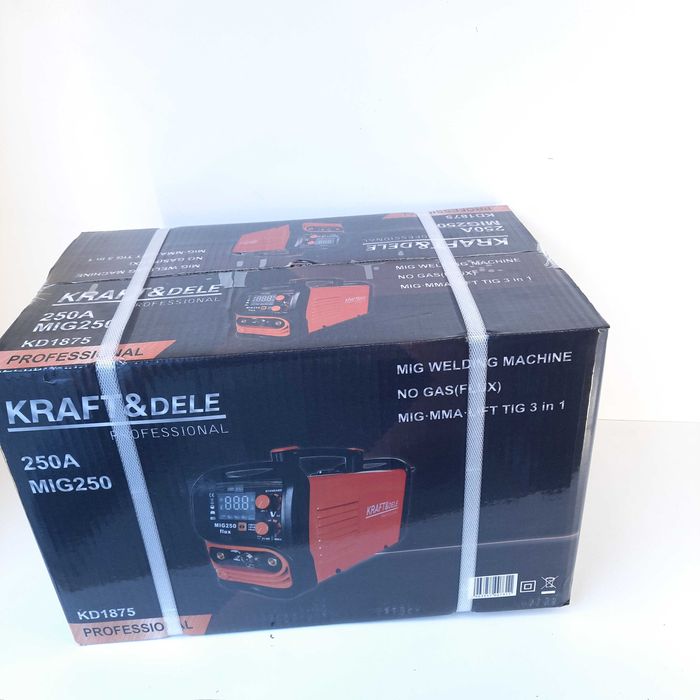 Migomat Spawarka Mig 250A - MMA / FLUX / FCAW - 3w1 z DRUTEM KD1875