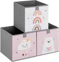 3 pudełek do przechowywania dla dzieci pudełka na zabawki
