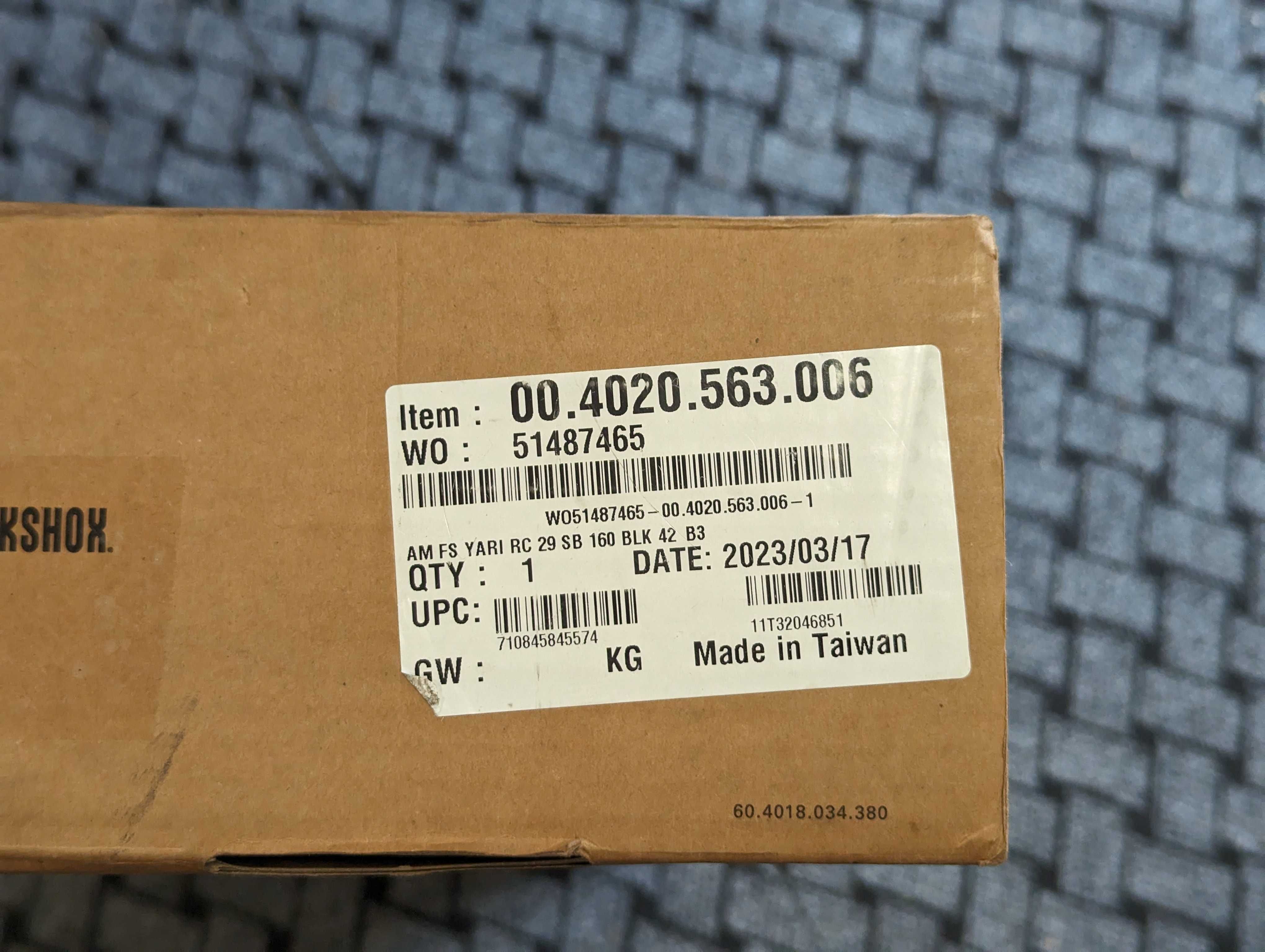 Amortyzator rowerowy ROCK SHOX Yari RC, 29", 160 mm