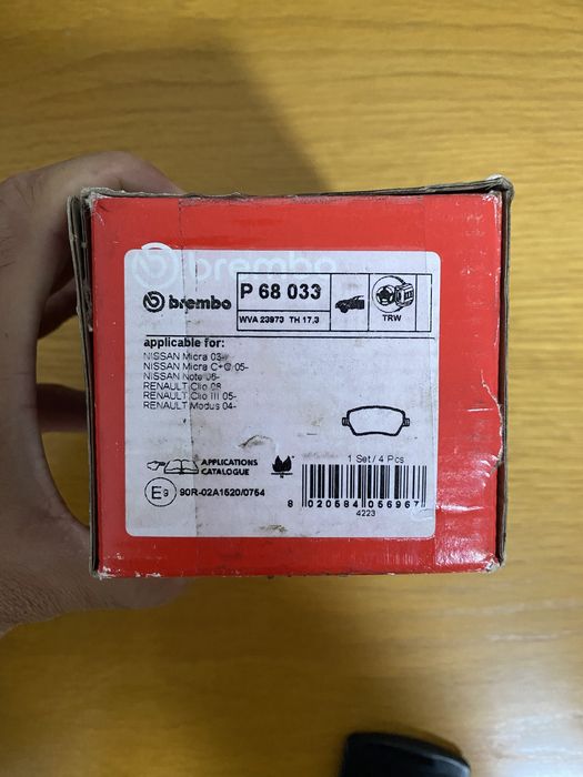 Conjunto pastilhas Brembo