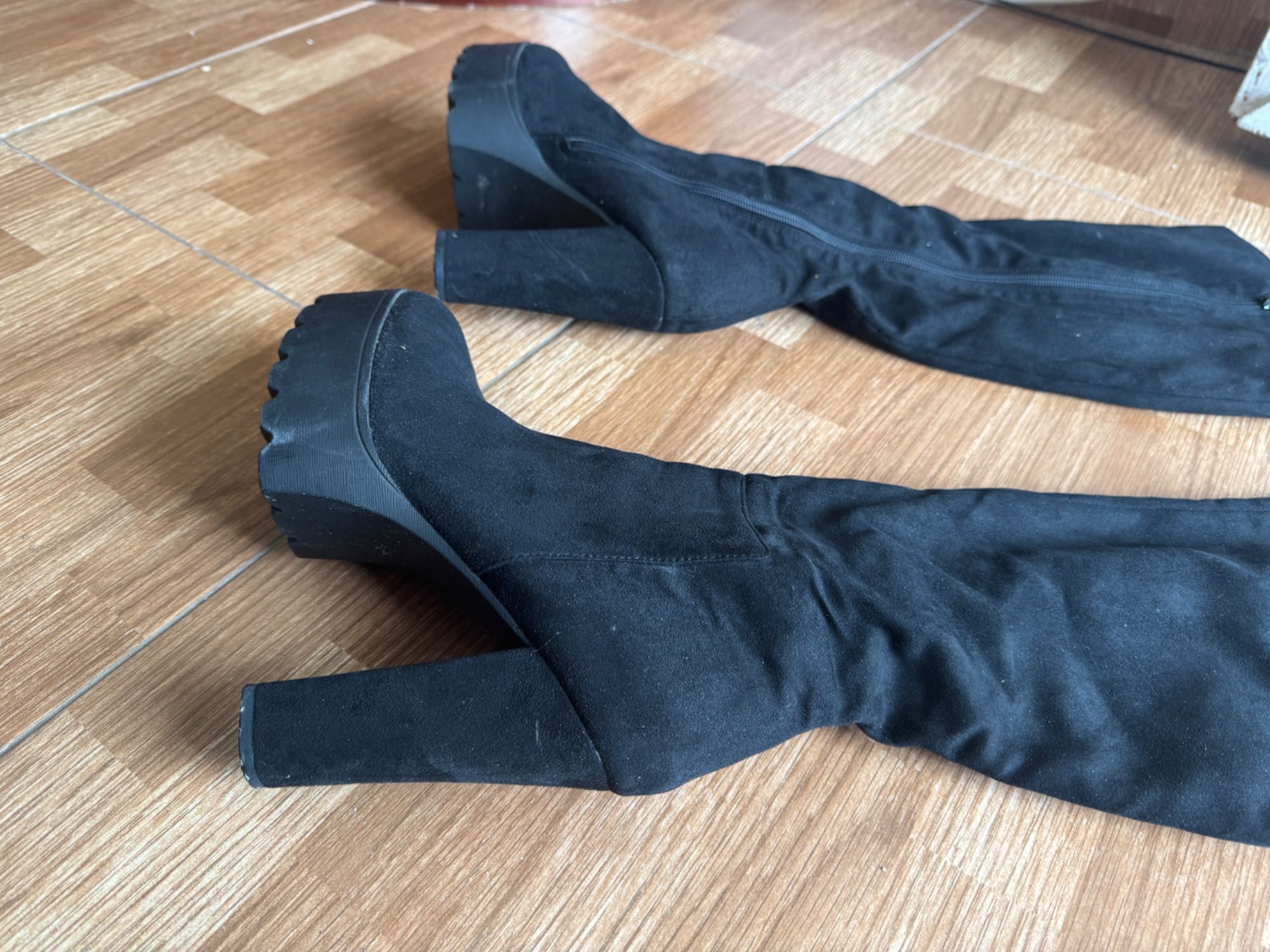 Botas negras altas 38