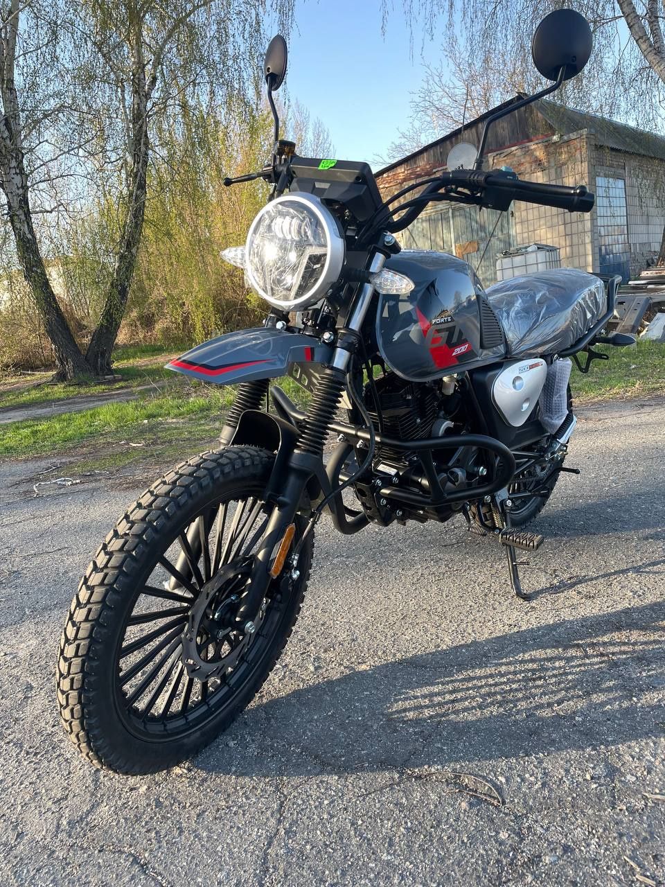 Мотоцикл Forte SK200-B3Y Сірий