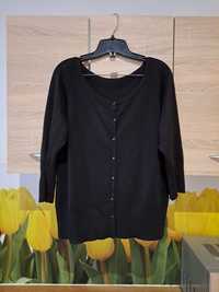 Czarny, klasyczny sweter zapinany, kardigan Tu rozmiar 50 akryl