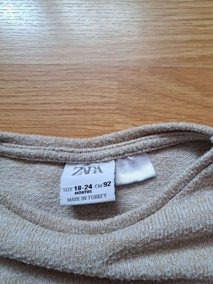 Bluzeczka beżowa Zara r. 92