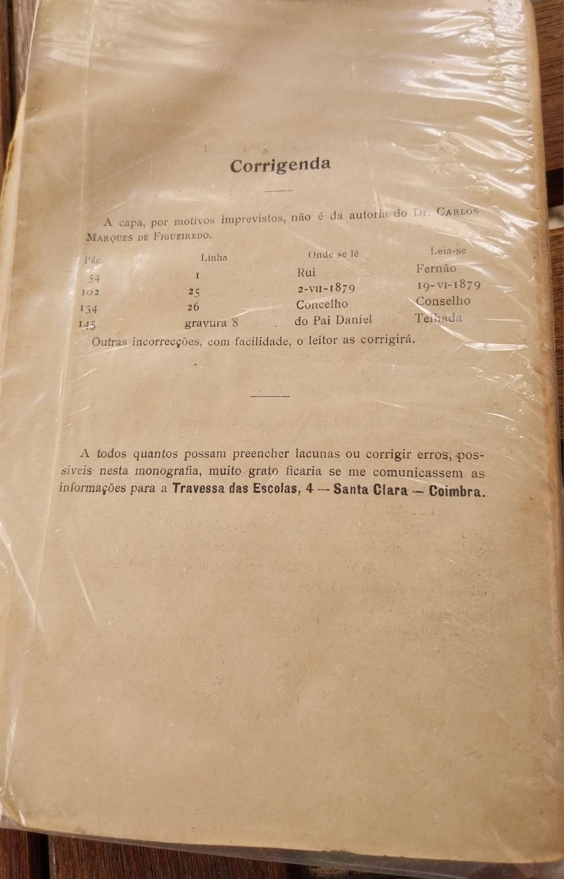 Livro sobre Soure de 1942