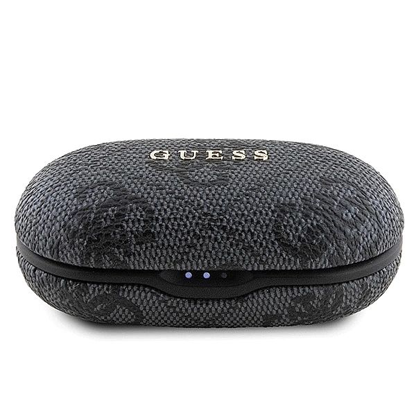 Słuchawki Bluetooth TWS Guess 4G Metal ze stacją dokującą ENC - czarne