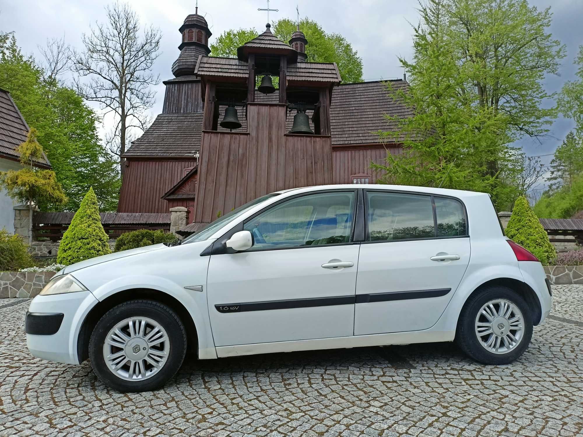 Śliczna Renault MEGANE 1,6 -GAZ-Klima -sprawna -Biel alpejska