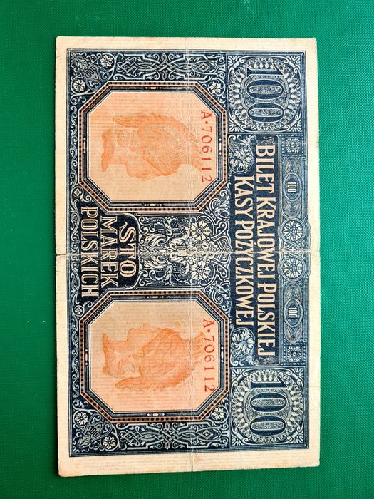 Sprzedam banknot 100 Marek Polskich 1916r Jenerał, polecam