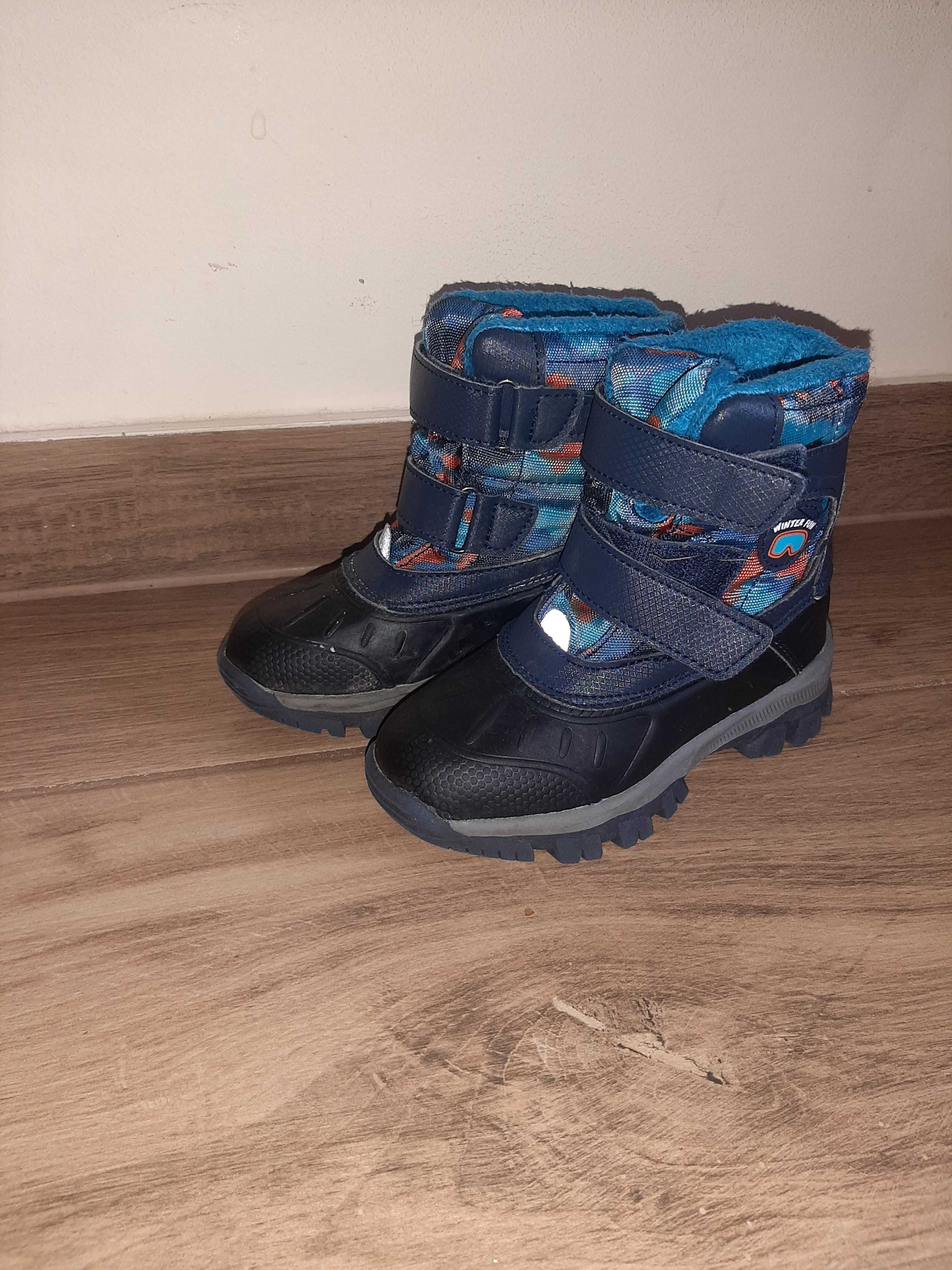 Śniegowce chłopięce 26 buty zimowe lupilu