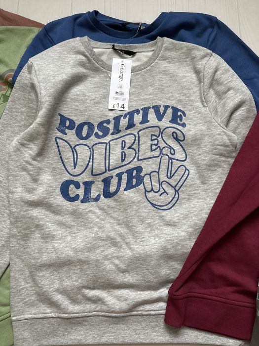 Новий світшот на флісі , кофта тепла для хлопців George 152-158