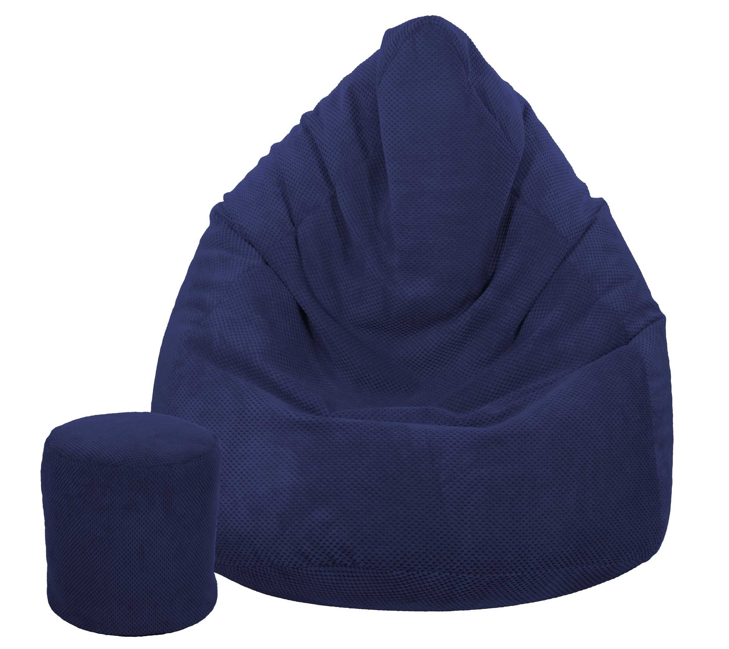 Pufa Worek Sako + GRATIS | Mega Fotel Pluszowy Puf Siedzisko 125x95cm