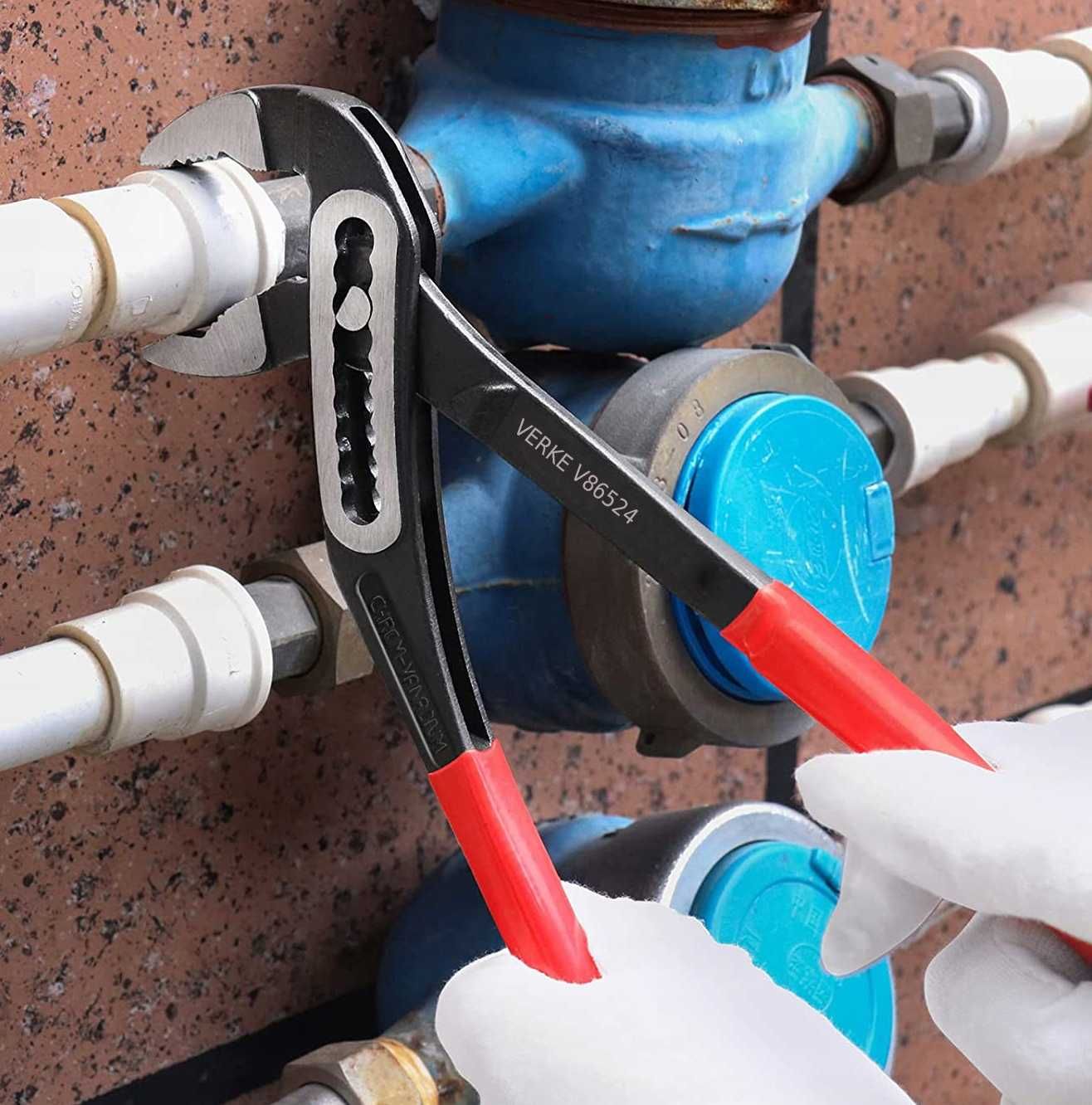 Szczypce nastawne  do odkręcania rur hydrauliczne   ŻABKA CRV 300MM